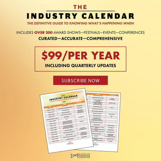 The Industry Calendar 2026-27 ($99/Year)